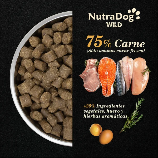 NutraDog-Pienso semihúmedo Cerdo y Pescado