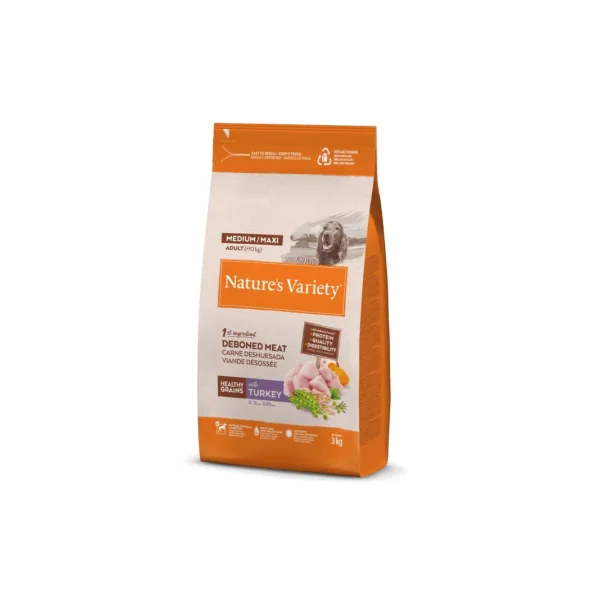 NV Healthy Grain Adult Medium/Maxi Pavo