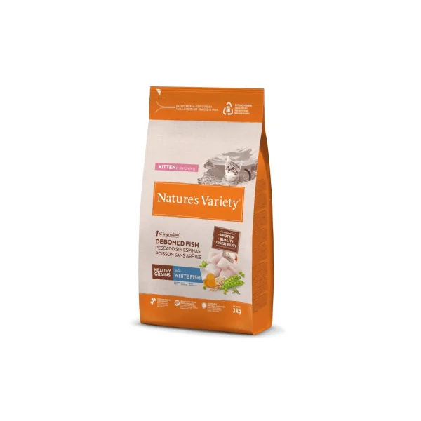 NV Healthy Grain Kitten Pescado Blanco