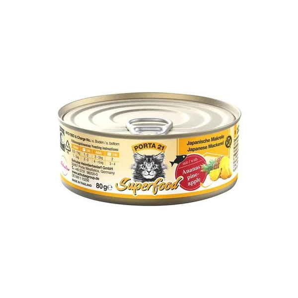 Obtén una durabilidad incomparable a los precios más bajos con Porta 21 Superfood Comida Húmeda Para Gatos 6 X 80 G de Productos Para Gatos de España.