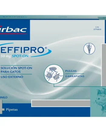 Ofertas exclusivas de Virbac Pipetas Effipro Spot On Antiparasitario Para Gatos (50 Mg) en la plataforma comercial de Productos Para Gatos Málaga España.