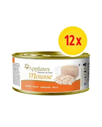 Ofertas imperdibles en Applaws Mousse 12 X 70 G Latas Para Gatos con envío gratuito en Gatospetshop.com.
