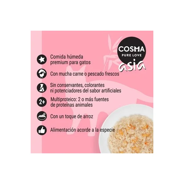 Ofertas imperdibles en Cosma Mix Box Comida Húmeda En Gelatina con envío gratuito en Gatospetshop.com en le Las Palmas de Gran Canaria España.