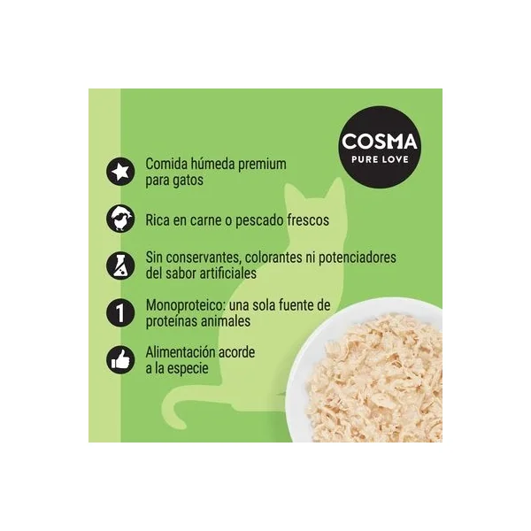 Ofertas imperdibles en Cosma Mix Box Comida Húmeda En Gelatina con envío gratuito en Gatospetshop.com en le Las Palmas de Gran Canaria España.