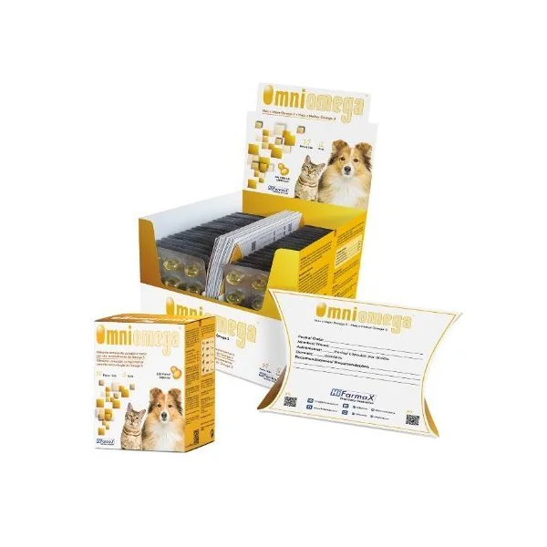 OMNIOMEGA omega 3 para perros gatos cápsulas