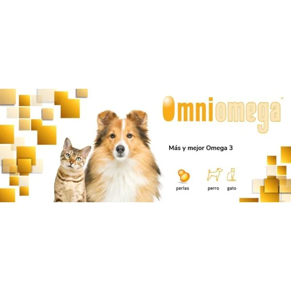 OMNIOMEGA omega 3 para perros gatos cápsulas