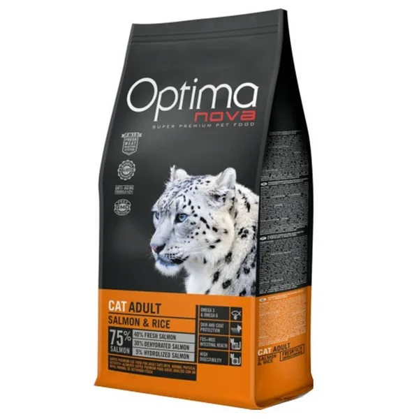 Optima Adult Nova Salmón Y Arroz Pienso Para Gatos de alta calidad disponibles en Productos Para Gatos.