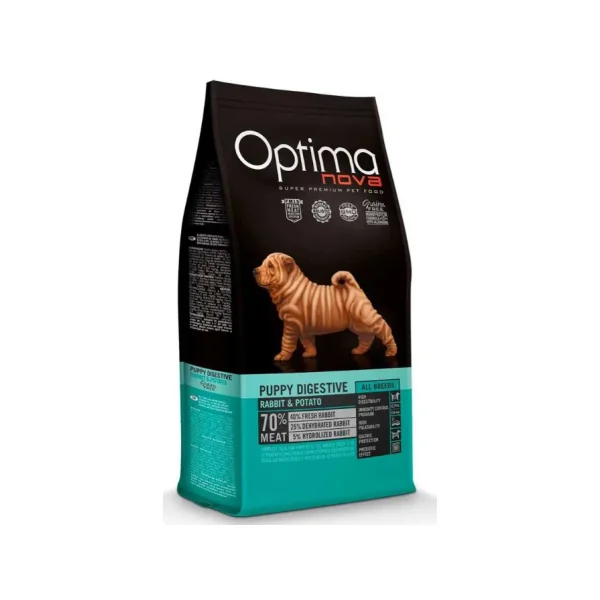 Optima Nova Puppy Digestive Grain Free Conejo y Patata