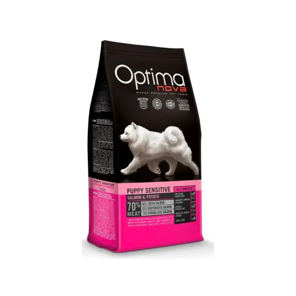 Optima Nova Puppy Sensitive Grain Free Salmón y Patata