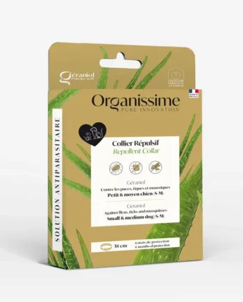 Organissime - Collar repelente de insectos con geraniol para perros pequeños
