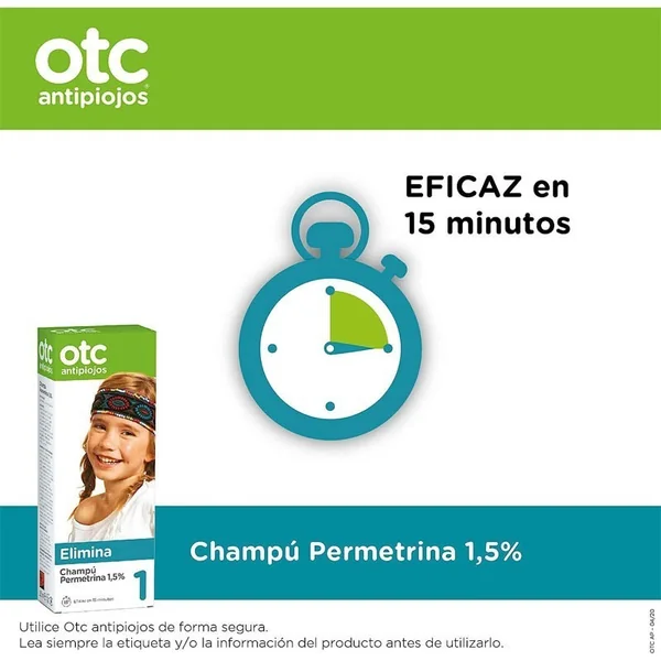 OTC champu antipiojos