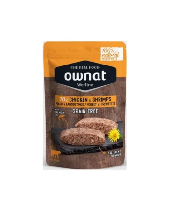 Ownat Chicken & Shrimps cat pouch