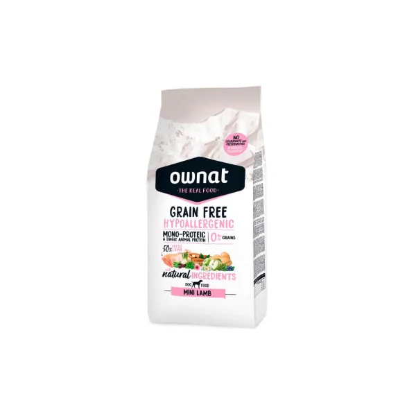 Ownat Grain Free Hypoallergenic Mini Lamb para Perros