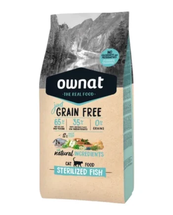 Ownat Grain Free Just Sterilized Fish para Gatos — Pienso Sin Cereales