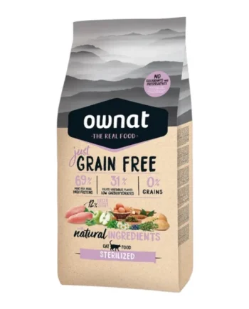 Ownat Grain Free Just Sterilized para Gatos — Pienso Sin Cereales