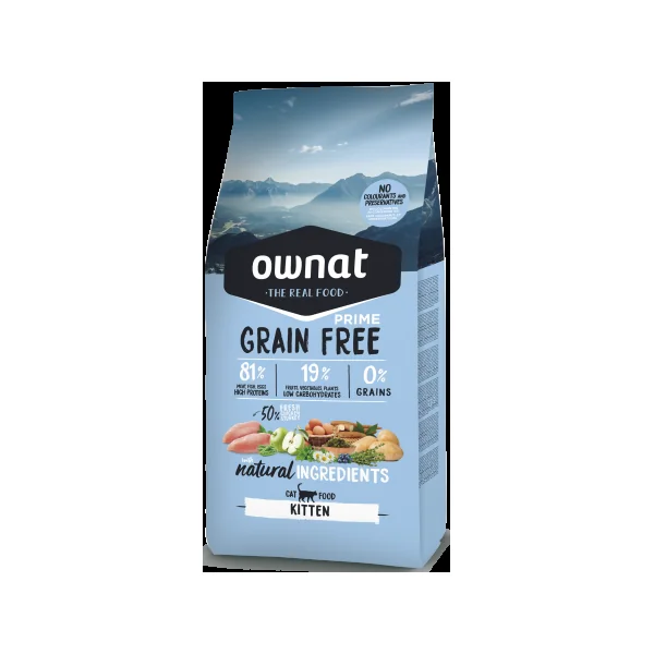 Ownat Grain Free Prime Kitten Gato