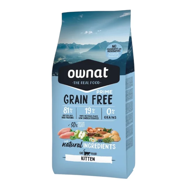 Ownat Grain Free Prime Kitten para Gatitos — Pienso Sin Cereales