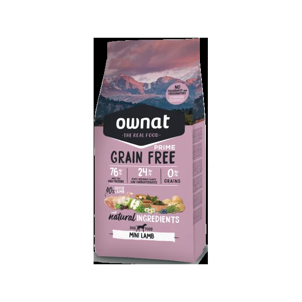 Ownat Grain Free Prime Mini Lamb Perro