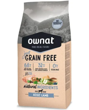 Ownat Just Grain Free Adult Lamb Pienso para perros