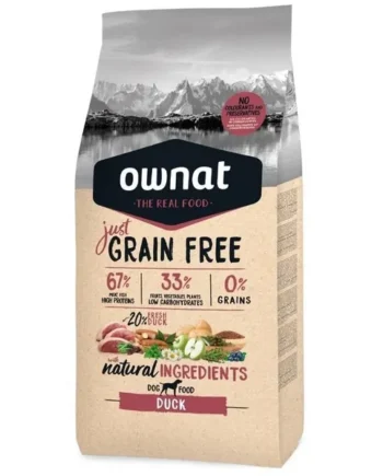 Ownat Just Grain Free Adult Pato Pienso para Perros