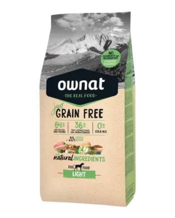 Ownat Just Grain Free Light para Perros — Pienso Sin Cereales Control Peso