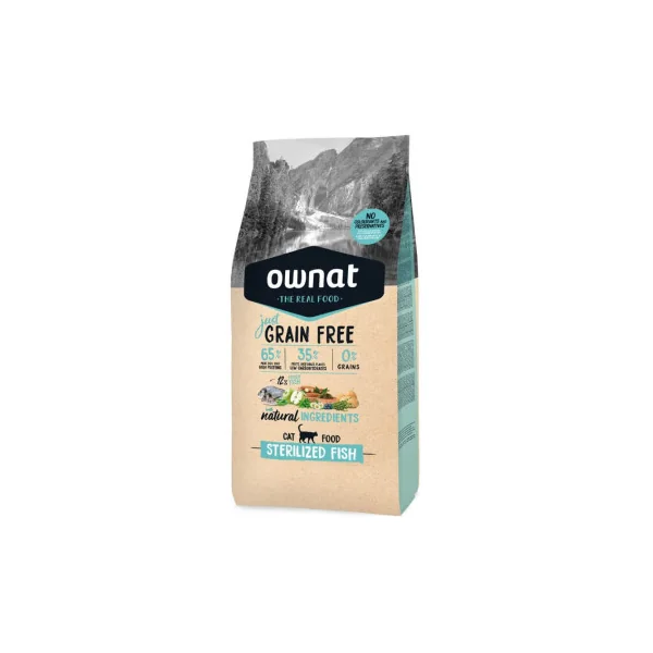 Ownat Just Grain Free Sterilized Fish Gato