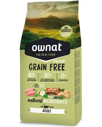 Ownat Prime Grain Free Adult Pollo y Pavo Pienso para Gatos