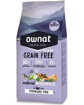 Ownat Prime Grain Free Sterilized Fish Pienso Pescado para Gatos esterilizados