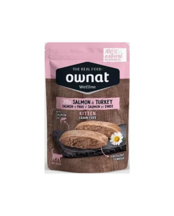 Ownat Salmon & Turkey kitten pouch