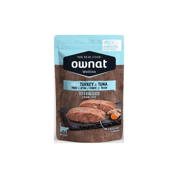 Ownat Sterilized Turkey & tuna cat pouch