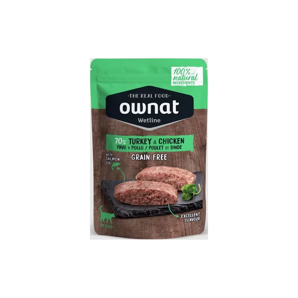 Ownat Turkey & Chicken cat pouch