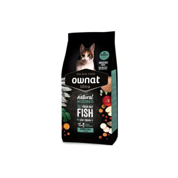 Ownat Ultra Ageing Fish para Gatos