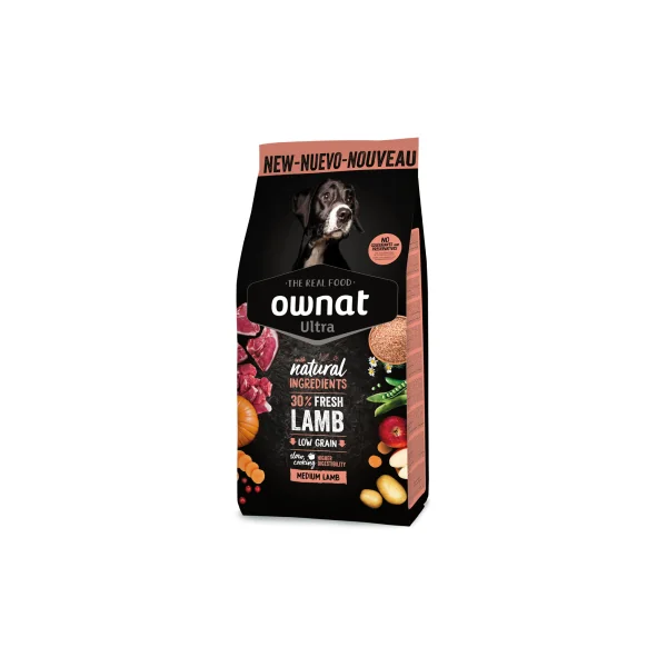 Ownat Ultra Mediium Lamb & Rice Perro