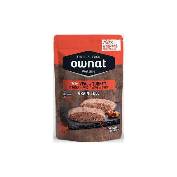 Ownat Veal & Turkey cat pouch