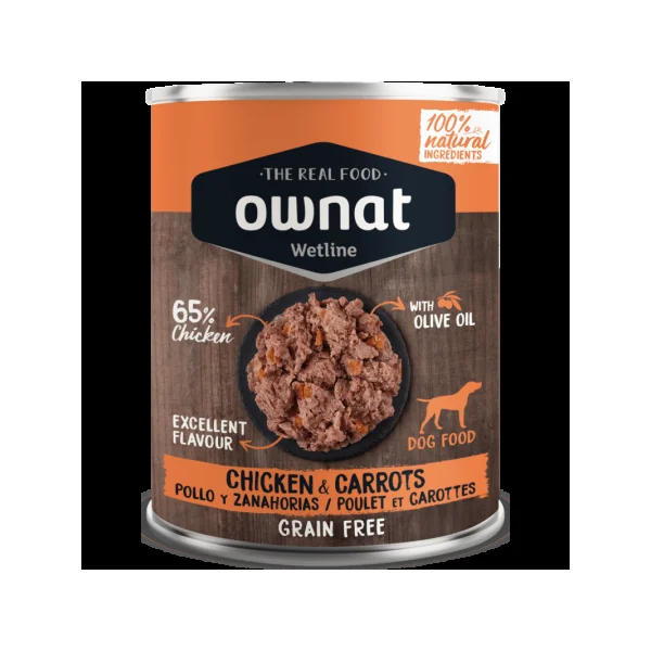 Ownat Wetline Pollo con Zanahorias Perro
