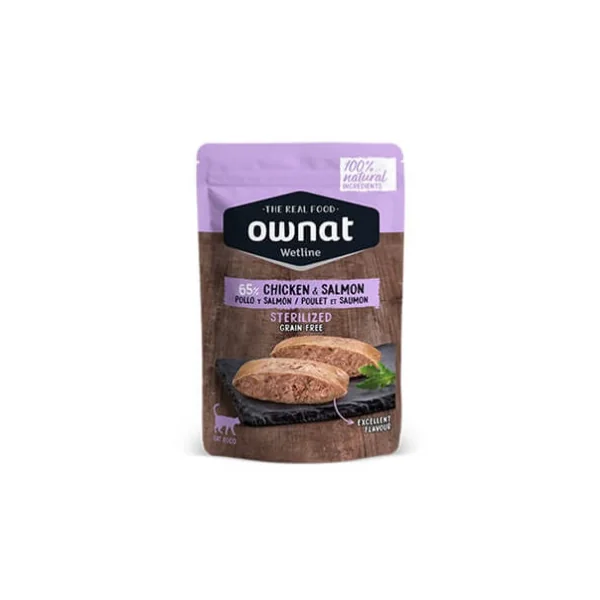 Ownat Wetline Sterilized Chicken and Salmon para Gatos