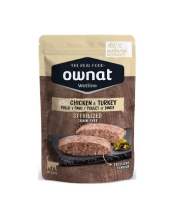 Ownat Wetline Sterilized Pollo y Pavo Gato