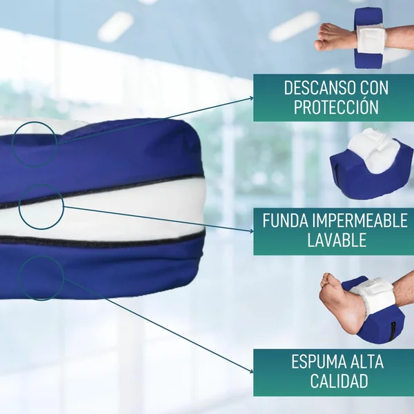 Pack 2 Taloneras Antiescaras Curvas PU Impermeable