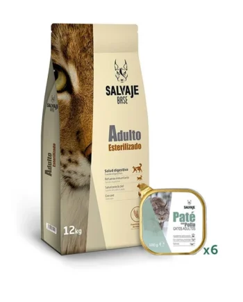 Pack Comida Gatos Esterilizados Salvaje plumífero - La máxima comodidad se encuentra con el estilo en Gatospetshop.com en Madrid España.