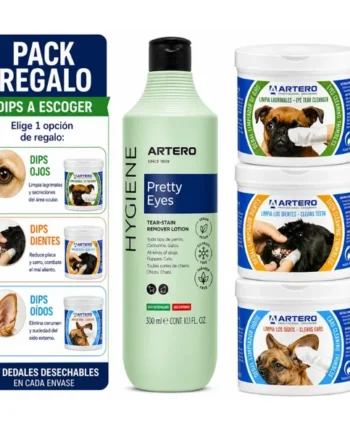 Pack Regalo Limpiador Lagrimal para Perros y Gatos Pretty Eyes de Artero + Dips a Escoger