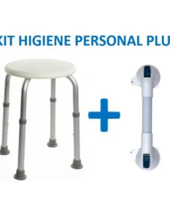 Pack Taburete de Baño Redondo + Asidero de Ducha Sistema Succión
