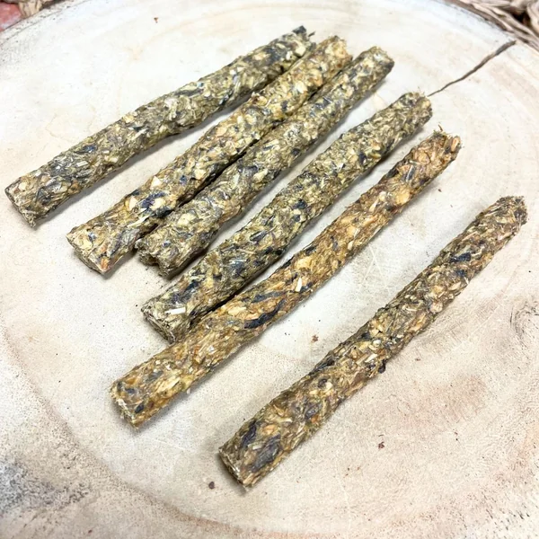 Palito de bacalao con pera