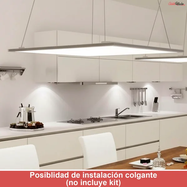 Panel LED Empotrar 60 x 60 cm Luz Blanca 6000k Blanco 40W