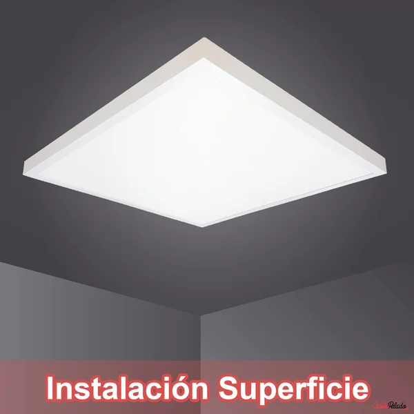 Panel LED superficie 60 x 60 cm luz neutra 40W