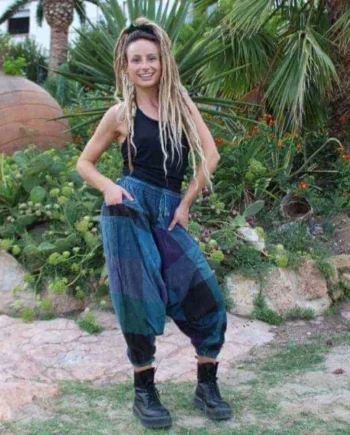 Pantalón harem patchwork