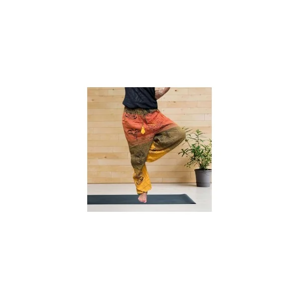 Pantalón Turco Yin Yang Naranja