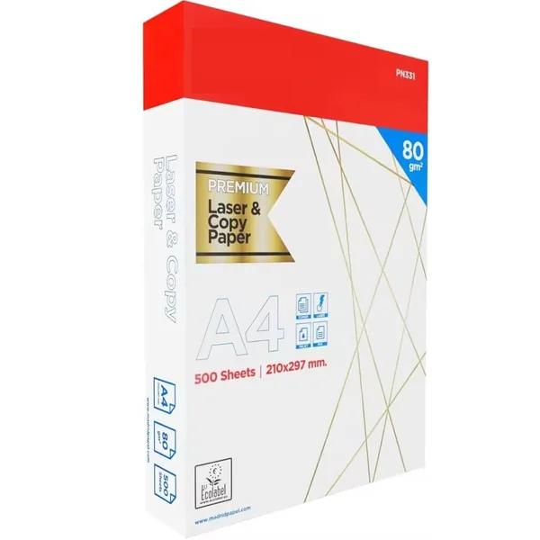 Papel fotocopiadora Din A4 80 gr Blanco