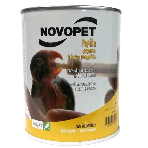 Papilla Psitaceas Pequeñas 400 g Novopet