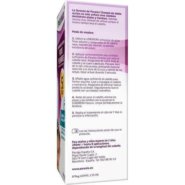 Paranix Champú antipiojos