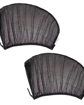 Parasol Puerta Trasera (2 piezas) Negro